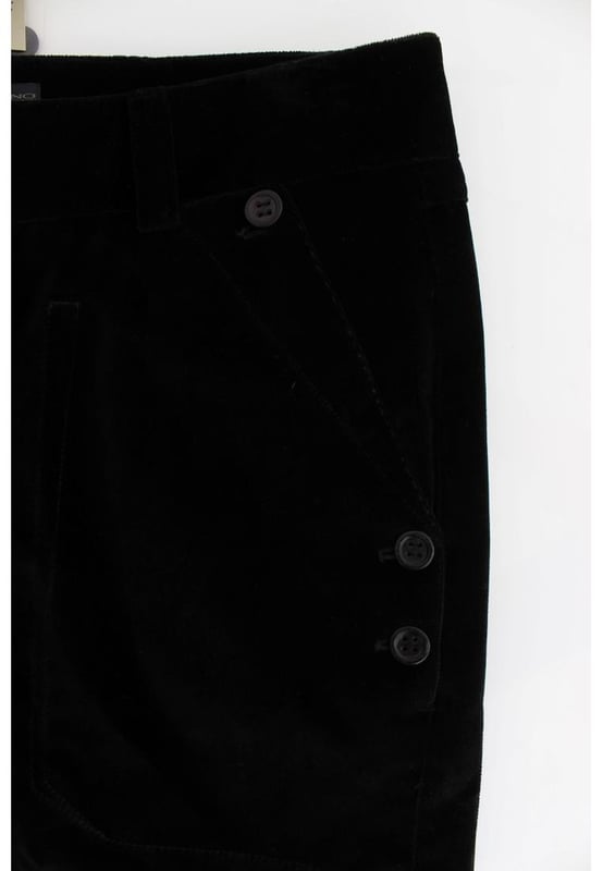 Brand: Ermanno Scervino
  Condition: Brand New with Tags
  Color: Black
  Fit: Straight Fit
  Made in Italy
  Material: 100% Cotton
  Gender: Women