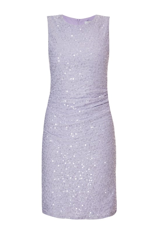 - Sequin finish - Ruched waist - Bodycon fit - Model height: 5'6" - Model wears uk 8 / us 4 / eur 36 - Always check the wash care label - Cool hand wash with mild detergent