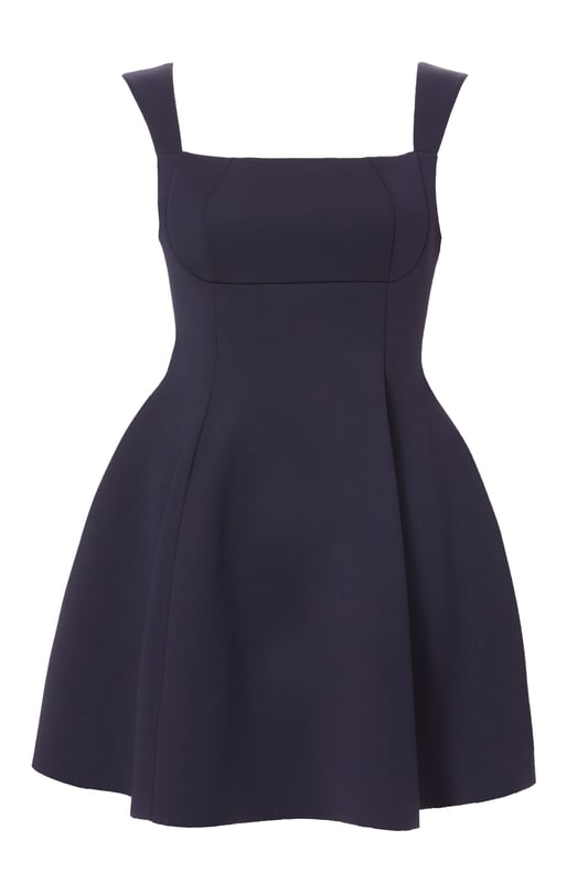 - Bow detail - Square neck - Low back - Skater style - Model height: 5'9" - Model wears uk 8 / us 4 / eur 36 - Always check the wash care label - Cool hand wash with mild detergent