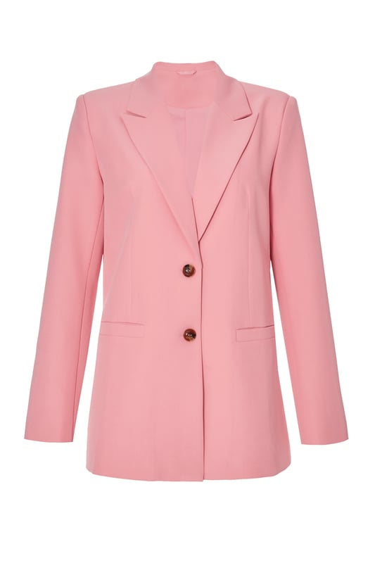 - Woven finish - Lapel neckline - Single breasted - Long sleeves - Model height: 5'3" - Model wears uk 6 / us 2 / eur 34 - Always check the wash care label - Cool hand wash with mild detergent