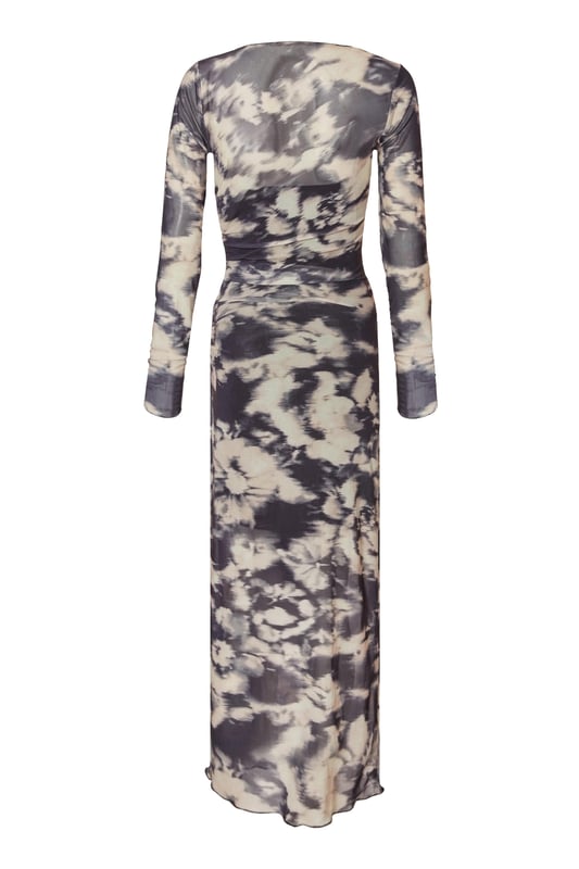 - Mesh finish - Marble print - Bodycon fit - Ruched sides - Model height: 5'6" - Model wears uk 8 / us 4 / eur 36 - Always check the wash care label - Cool hand wash with mild detergent