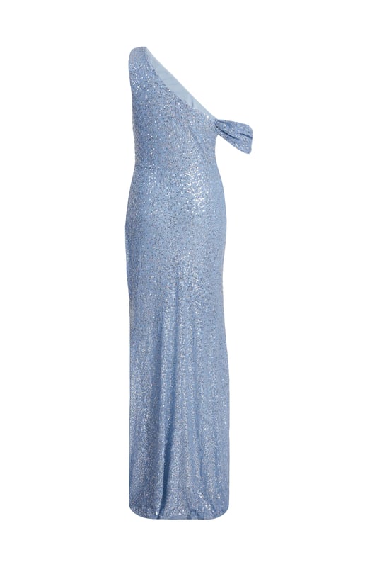 - Sequin finish - Cowl neckline - One shoulder - Cap sleeves - Model height: 5'6" - Model wears uk 8 / us 4 / eur 36 - Always check the care wash label - Cool hand wash with mild detergent