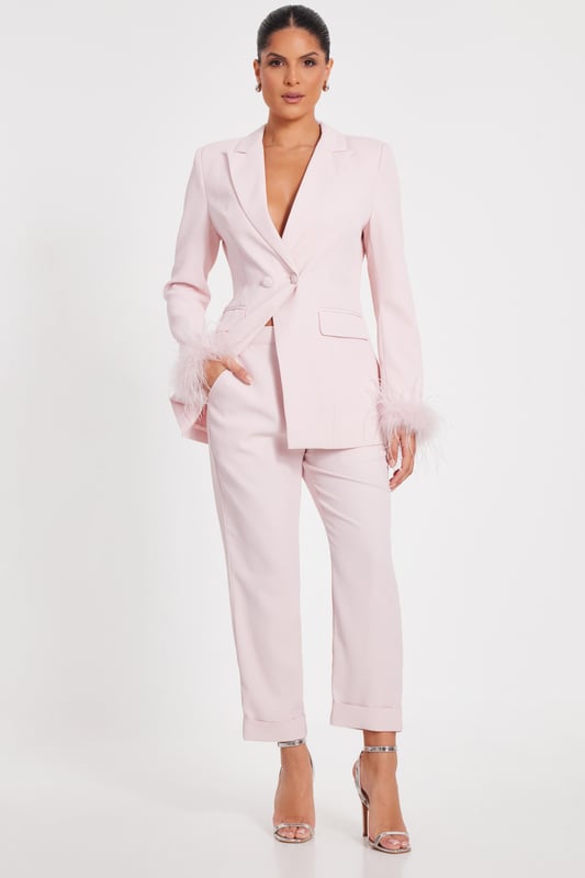 - Woven finish - High waisted - Tapered leg - Tailored look - Model height: 5'6" - Model wears uk 8 / us 4 / eur 36 - Always check the wash care label - Cool hand wash with mild detergent