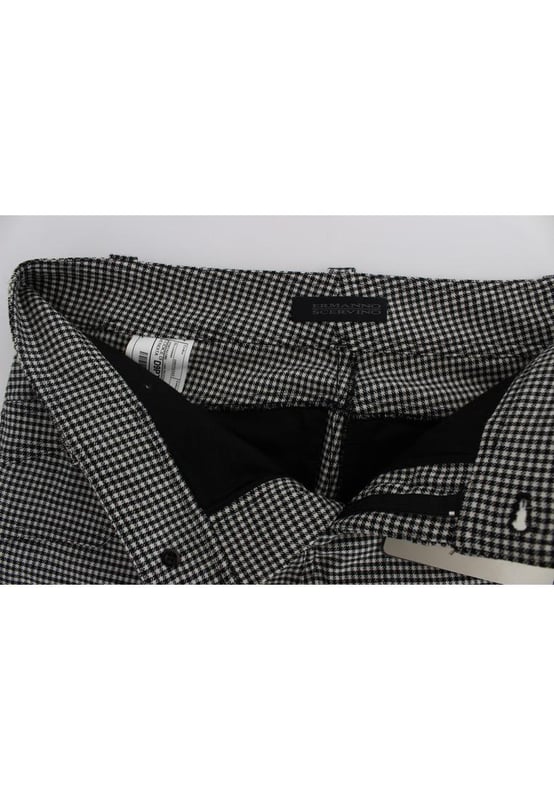 100% authentic Ermanno Scervino checkered pants
  Brand new with tags
  Black and white checkered design
  Regular fit
  Made in Italy
  Material: Cotton blend