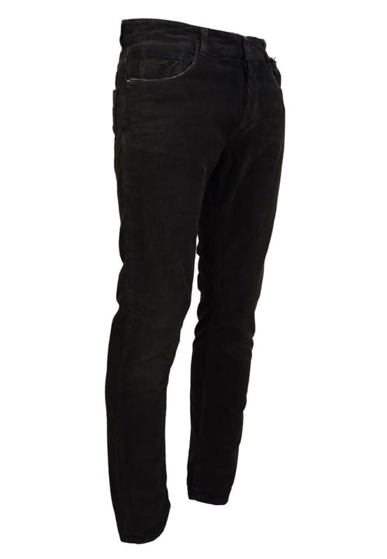 Brand: C&#8217;N&#8217;C COSTUME NATIONAL
  Style: Casual Jeans
  Color: Gray
  Material: 100% Cotton
  Design: Corduroy Denim
  Logo Details
  Made in Italy