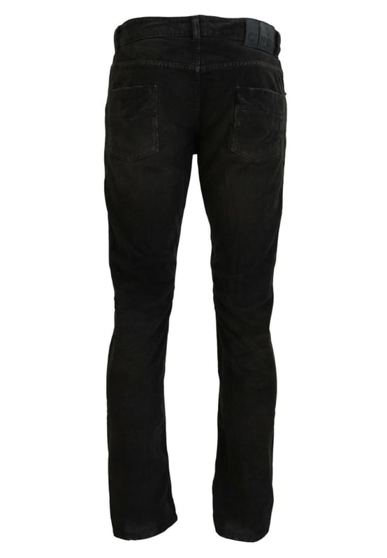 Brand: C&#8217;N&#8217;C COSTUME NATIONAL
  Style: Casual Jeans
  Color: Gray
  Material: 100% Cotton
  Design: Corduroy Denim
  Logo Details
  Made in Italy
