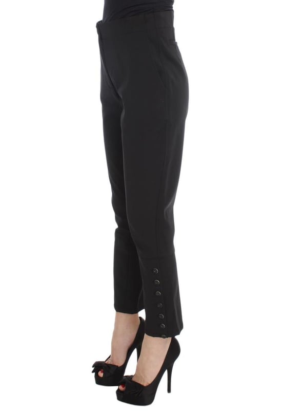 Brand: Ermanno Scervino
  Condition: Brand new with tags
  Color: Black
  Model: Capri Cropped
  Material: Cotton Blend
  Gender: Women