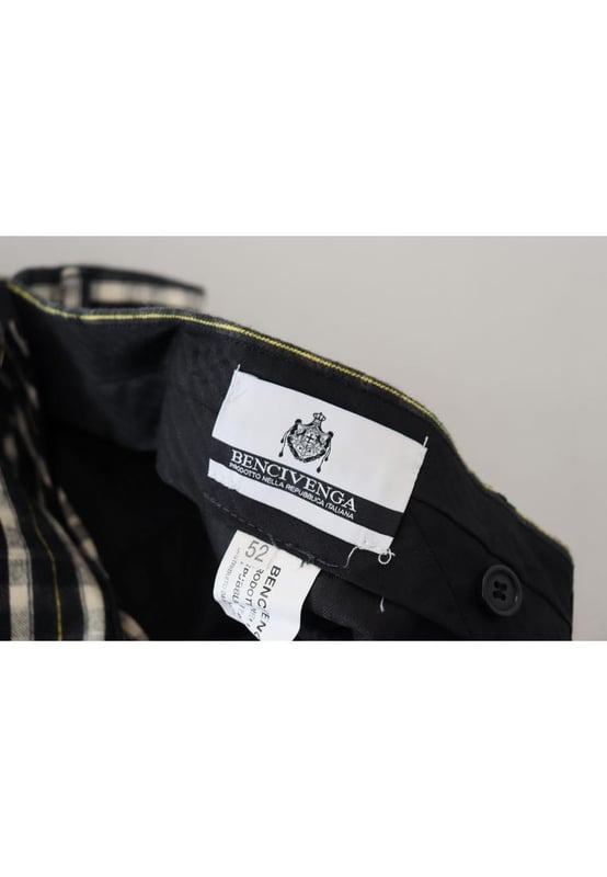 100% authentic BENCIVENGA Pants with logo details
  Brand new with tags
  From the exclusive MainLine BENCIVENGA collection
  Designed for men
  Available in black and white
  Made from 80% cotton and 20% elastane
  Comfortable and flexible
  Stylish addition to any wardrobe
  Made in Italy
Material: 80% Cotton 20% Elastane