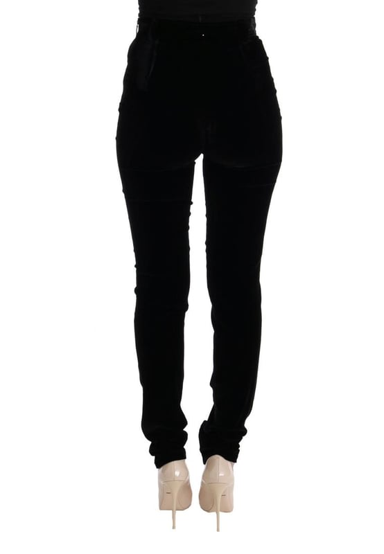 Brand: Ermanno Scervino
  Color: Black
  Modell: High waist Slim Fit Stretch
  Made in Italy
  Material: 77% Viscose 18% Silk 5% Spandex
  New with tags
  Authentic