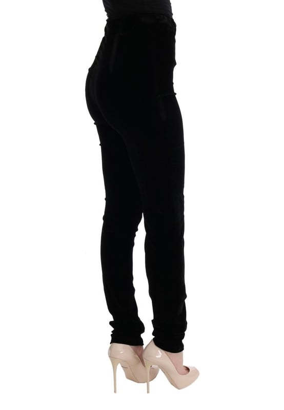 Brand: Ermanno Scervino
  Color: Black
  Modell: High waist Slim Fit Stretch
  Made in Italy
  Material: 77% Viscose 18% Silk 5% Spandex
  New with tags
  Authentic
