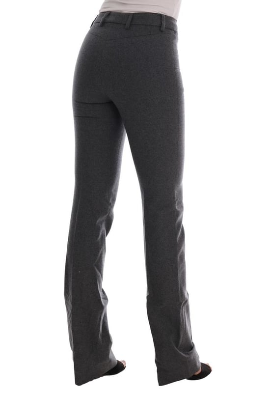 Color: Gray
  Model: Formal pants
  Zipper closure
  Logo details
  Made in Italy
  Material: 79% Cotton 19% Nylon 2% Elastan