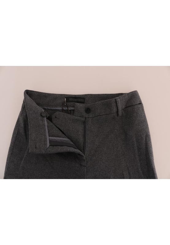 Color: Gray
  Model: Formal pants
  Zipper closure
  Logo details
  Made in Italy
  Material: 79% Cotton 19% Nylon 2% Elastan