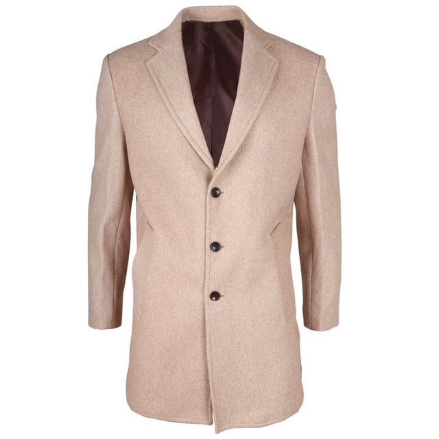 Entra en las estaciones más frías con confianza en este clásico abrigo de mezcla de lana, diseñado para combinar la elegancia atemporal con la sastrería moderna. Confeccionado con una mezcla de lana y licra de alta calidad, ofrece calidez y durabilidad. El cuello de solapa con muesca añade un toque refinado y profesional, mientras que el cierre tradicional de 3 botones garantiza un ajuste seguro y elegante. Con una silueta entallada que favorece sin restringir el movimiento, este abrigo es ideal tanto para ocasiones formales como para el uso diario sofisticado. Cierre clásico de 3 botones: Cierre tradicional para un acabado seguro y elegante. Ajuste entallado: Proporciona una silueta elegante y estructurada con una comodidad duradera. Cuello de solapa con muesca: Añade un toque de sofisticación y versatilidad. Tejido de mezcla de lana: Hecho de 65 % lana y 35 % licra para mayor calidez y resistencia. Composición del material: 65 % lana, 35 % licra.