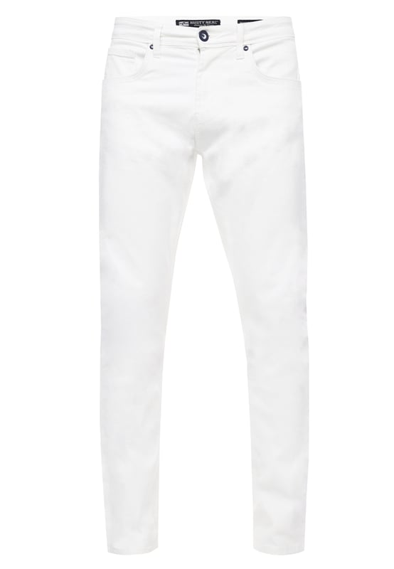 Rusty Neal herenjeans
 
Pasvorm: Slim Fit
Materiaal: 74% Cotton, 15% Polyester, 9% Viskose, 2% Spandex (STRETCH)
Gewicht: 700 g
Land van herkomst: Bangladesch
 
TEVREDENHEIDSGARANTIE: U kunt bij ons zonder risico kopen, wij accepteren retourzendingen zonder opgaaf van reden en storten uw geld binnen de kortst mogelijke termijn terug. Onze bedrijfsfilosofie is nog steeds: "De klant is koning". Ons doel is om te allen tijde de best mogelijke service te bieden, met het hoofdkantoor in Duitsland.
PRODUCTIE: Als oprichter en fabrikant ontwerpen en produceren wij onze producten autonoom van A tot Z als familiebedrijf. Hierdoor kunnen wij kwaliteit en een optimale prijs-kwaliteitverhouding garanderen. Gefabriceerd onder eerlijke arbeidsomstandigheden met hoogwaardige materialen die zorgvuldig zijn verwerkt (geen chemische geur). Tijdloos design uit het land van herkomst: Bangladesch
PASVORM: Deze jeans zijn gemaakt van een hoogwaardige en soepele katoenmix en staan ​​garant voor een absoluut comfortabele pasvorm met een feelgoodfactor. Ons model is 1,85 m lang, weegt ruim 80 kg en draagt ​​maat 32/32 (lengte: 32/breedte: 32). Aangepast aan de Europese markt, bieden wij deze jeans aan in de volgende pasvorm: Slim Fit
GELEGENHEID: Of het nu lente/zomer of herfst/winter is, deze jeans zijn allround en zitten altijd comfortabel. Ze krassen niet dankzij de hoogwaardige materialen en afwerking. Het tijdloze en toch moderne design garandeert een stijlvolle verschijning, zowel op kantoor of bij zakelijke bijeenkomsten, als casual in de middag of als een mooie accent op een feest of andere gelegenheid.
MACHINEWASBAAR: Dankzij de hoogwaardige verwerking van de materialen is er geen sprake van kleurverlies na het wassen en is krimpen van de jeans geen probleem meer! Kwaliteit die de tand des tijds doorstaat, zelfs na talloze wasbeurten!