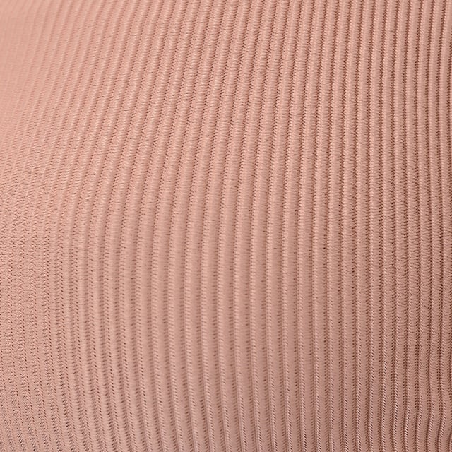 Lining: 100% Polyester, Main: 82% Polyester, Main: 18% Spandex. Ideal for high-impact activities, this sports bra features a round neck with non-padded cups, wire-free construction, and a racerback design for unrestricted movement.