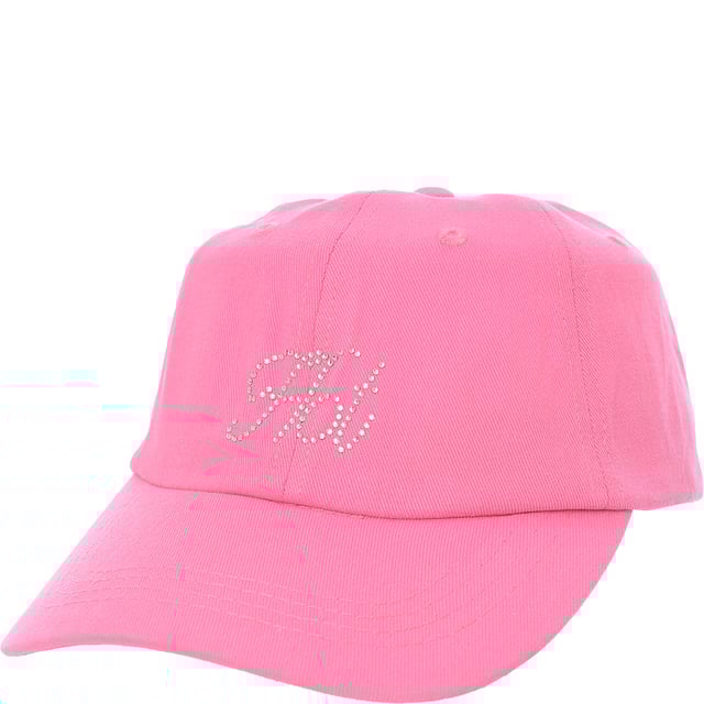 Step into the spotlight with the Jockey Hot Rhinestone Pink cap from New Girl Order, a dazzling addition to any lifestyle wardrobe. Crafted from a blend of cotton and viscose, this single-sized brooch fit cap boasts a curved visor, breathable ventilation eyelets, and an adjustable strap for the perfect fit. The cap's design is elevated with sparkling studs and rich textures, making it a statement piece that's both stylish and functional. Whether you're out on the town or enjoying a casual day, this cap is sure to turn heads and keep you in comfort.. Main: 100% Cotton