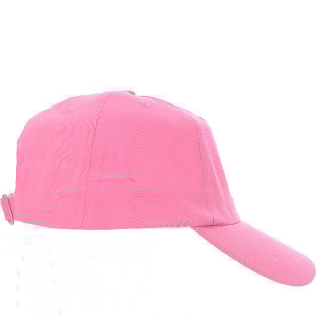 Step into the spotlight with the Jockey Hot Rhinestone Pink cap from New Girl Order, a dazzling addition to any lifestyle wardrobe. Crafted from a blend of cotton and viscose, this single-sized brooch fit cap boasts a curved visor, breathable ventilation eyelets, and an adjustable strap for the perfect fit. The cap's design is elevated with sparkling studs and rich textures, making it a statement piece that's both stylish and functional. Whether you're out on the town or enjoying a casual day, this cap is sure to turn heads and keep you in comfort.. Main: 100% Cotton