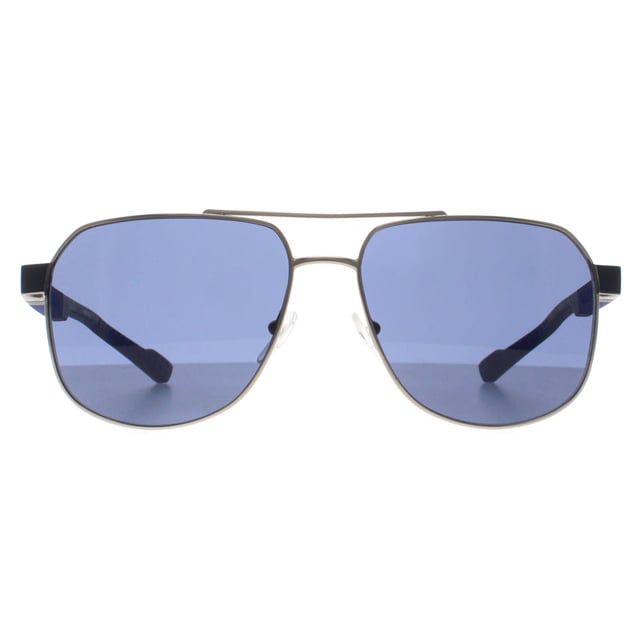 Calvin Klein Aviator Mens Gold Blue CK23103S  Sunglasses is a sharp and angular frame that makes a bold fashion statement. Designed with Calvin Klein's signature aesthetic, it combines clean lines and contemporary styling to create a unique and versatile piece. The frame is lightweight yet sturdy, and its refined construction ensures a secure and comfortable fit, perfect for individuals who prefer an edgier, more fashion-forward look.