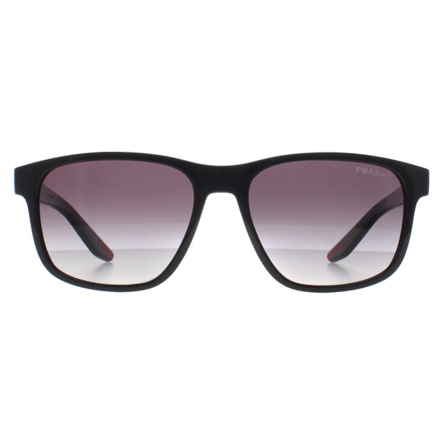 Prada Sport Rectangle Mens Black Grey Gradient PS06YS  Sunglasses exude a refined, sophisticated look with their elegant frame and luxurious details. Whether you're attending an event or just enjoying a sunny day, these sunglasses will add a touch of class to your ensemble.