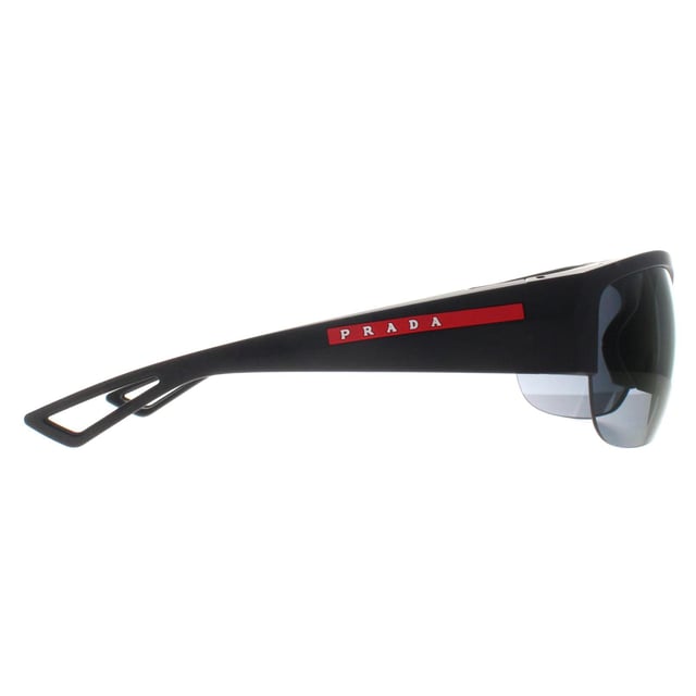 Prada Sport Sport Mens Matte Black Dark Blue Violet Mirror PSA01S  Sunglasses bring a bold, structured frame with a modern edge. Designed for those who appreciate high-end design and excellent craftsmanship, these sunglasses offer a striking look while protecting your eyes from harmful UV rays.