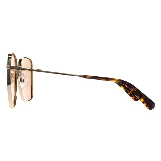 Marc Jacobs Square Womens Gold Brown MARC 829/S  Sunglasses offer an effortlessly stylish look with a sophisticated, everyday design. With a sleek and modern frame, they provide a perfect balance of fashion and comfort. The subtle branding and premium materials make them a great addition to any wardrobe.