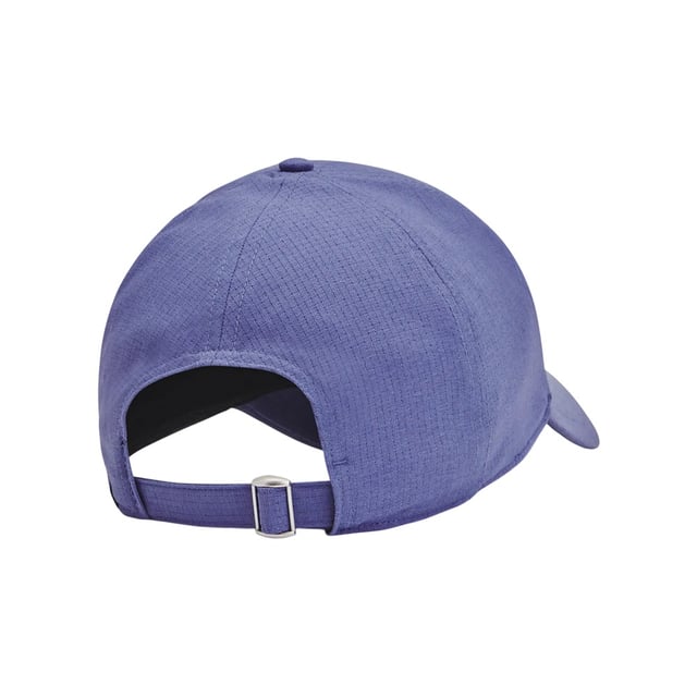 Under Armour - "Armourvent" Baseball-Mütze anpassbar (Violett) Marke: Under Armour. Design: Logo, Unifarben. 5-reihiges Nähen, Oben mit Knopf, Mit gebogenem Rand, Verkleidet. Gewebetechnik: ArmourVent, Atmungsaktiv, langlebig, Iso-Chill-Material, Leicht, Schnell trocknend, Stretch. Verstellbarer Gurt.