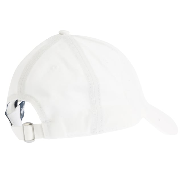 100% Baumwolle. Marke: Ellesse. Design: Gesticktes Logo, Unifarben. Oben mit Knopf, Abgerundeter Kopf, Verkleidet, Genähte Belüftungsöffnungen. anpassbar, Rückengurt.