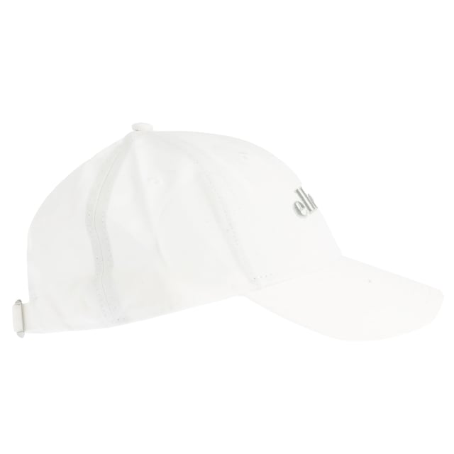 100% Baumwolle. Marke: Ellesse. Design: Gesticktes Logo, Unifarben. Oben mit Knopf, Abgerundeter Kopf, Verkleidet, Genähte Belüftungsöffnungen. anpassbar, Rückengurt.