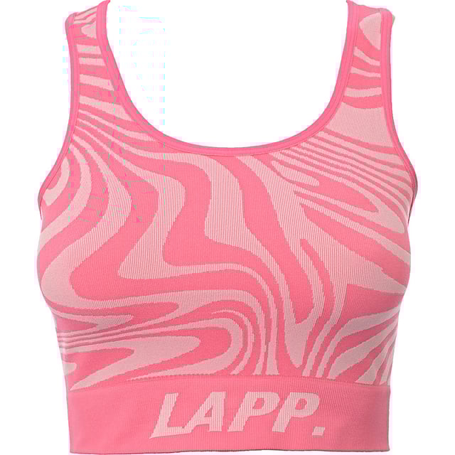 Fabric: 23% Polyester, Fabric: 67% Polyamide, Fabric: 10% ElastaneElevate your workout gear with the LAPP seamless sports bra co-ord in a vibrant pink. Crafted from a high-performance blend of 67% polyamide, 23% polyester, and 10% elastane, this sports bra offers exceptional comfort, flexibility, and support. The seamless design ensures a smooth fit, reducing chafing and irritation during your workouts. The bold pink color adds a fun and energetic touch to your fitness wardrobe. Perfect for any activity, from yoga to high-intensity training, this sports bra provides the support you need while keeping you stylish and comfortable.