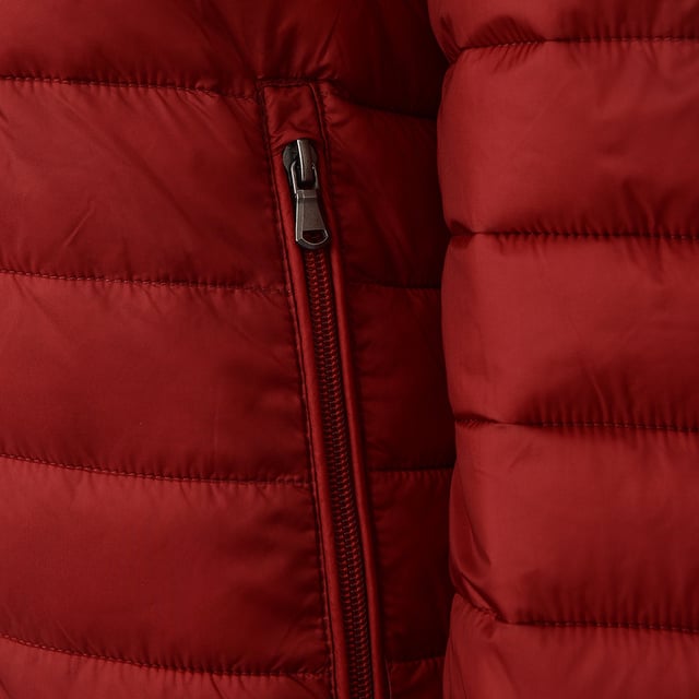 Main:Polyamide. Stay warm and stylish with the Celio quilted jacket. This jacket, in a striking deep red, is perfect for adding a pop of color to your winter wardrobe. Made from durable polyamide, it offers excellent insulation and comfort. The quilted design provides a classic look, while the hood adds extra protection against the elements. Whether you?re heading out for a casual day or need an extra layer for outdoor activities, this jacket is a versatile and practical choice.