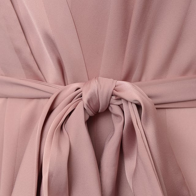 Fabric 1: 96% Polyester, Fabric 1: 4% Elastane Loungeable Womens Stripe Jacquard Maxi Kimono In Pink