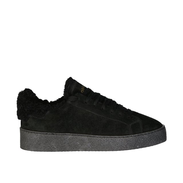 Zapatillas de cuero Dsquared2 - Composición: 100% cuero de ternera - Forro de eco piel de fur - Efecto ante - Suela de goma - Cierre con cordones - Detalle de logo en la parte frontal - Fabricado en Italia -