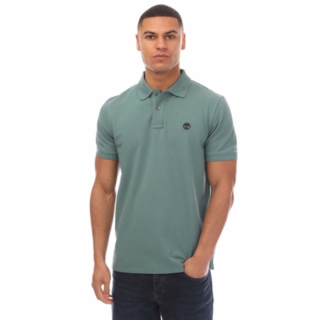 100% Cotton. Fabric: Pique. Design: Embroidered Logo, Plain. Fastening: Pull Over. Neckline: Ribbed, Turn Down Collar. Cuff: Ribbed. Sleeve-Type: Short-Sleeved. 2 Button Placket. Fit: Regular. S: 38 in. M: 40 in. L: 44 in. XL: 48 in. XXL: 52 in.