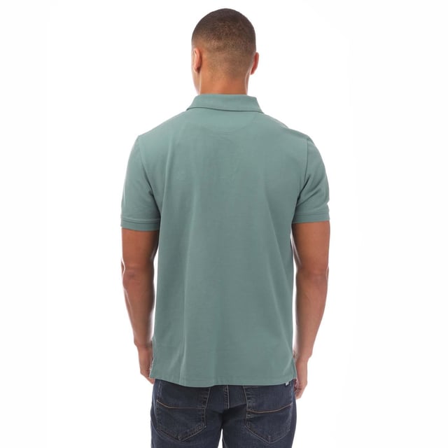 100% Cotton. Fabric: Pique. Design: Embroidered Logo, Plain. Fastening: Pull Over. Neckline: Ribbed, Turn Down Collar. Cuff: Ribbed. Sleeve-Type: Short-Sleeved. 2 Button Placket. Fit: Regular. S: 38 in. M: 40 in. L: 44 in. XL: 48 in. XXL: 52 in.