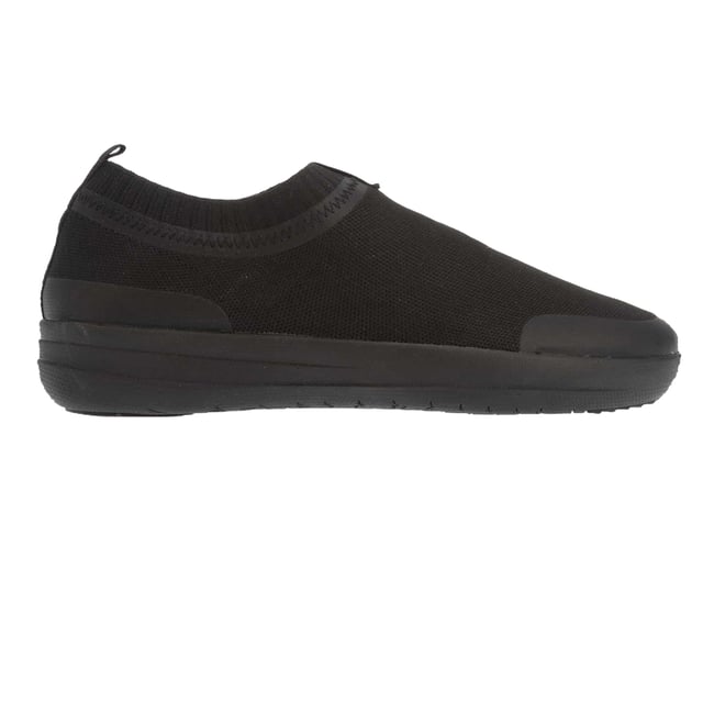 Fit Flop - Damen Sneaker "Uberknit" (Schwarz) Marke: Fit Flop. Obermaterial: Synthetischer Stoff. Laufsohle: Gummi, Rutschfest. gepolstert, Anziehlasche. Absatz: Flach. Niedrig geschnitten. Design: Unifarben. Zehenstil: Rund. Zum Anschlüpfen.