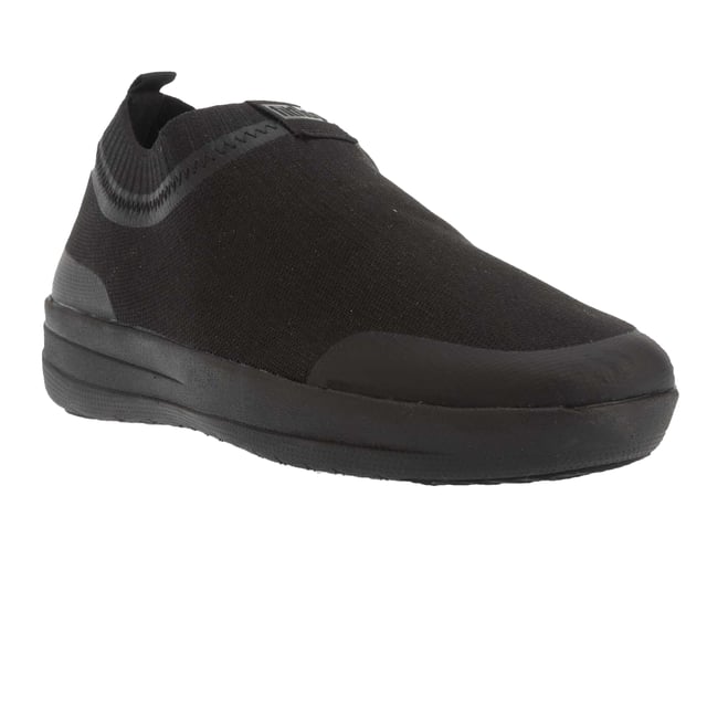 Fit Flop - Damen Sneaker "Uberknit" (Schwarz) Marke: Fit Flop. Obermaterial: Synthetischer Stoff. Laufsohle: Gummi, Rutschfest. gepolstert, Anziehlasche. Absatz: Flach. Niedrig geschnitten. Design: Unifarben. Zehenstil: Rund. Zum Anschlüpfen.