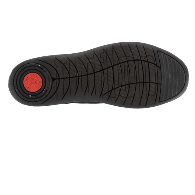 Fit Flop - Damen Sneaker "Uberknit" (Schwarz) Marke: Fit Flop. Obermaterial: Synthetischer Stoff. Laufsohle: Gummi, Rutschfest. gepolstert, Anziehlasche. Absatz: Flach. Niedrig geschnitten. Design: Unifarben. Zehenstil: Rund. Zum Anschlüpfen.