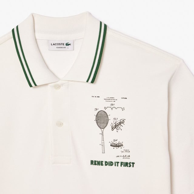 PH8008 Original L.12.12 Embroidered Patent Cotton Polo Shirt Organic cotton piqué Classic fit  comfortable sleeves Textured stripes on sides René did it first engraved buttons Embroidered crocodile at hem Original L.12.12 Embroidered Patent Cotton Polo Shirt Organic cotton piqué Classic fit  comfortable sleeves Textured stripes on sides René did it first engraved buttons Embroidered crocodile at hem
