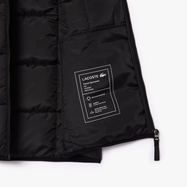 BH1585 Bodywarmer with Packaway Hood Hood packs down into the collar 2 zipped pockets on hips Handy inside pockets Iconic hanging loop Embroidered crocodile on chest Bodywarmer with Packaway Hood Hood packs down into the collar 2 zipped pockets on hips Handy inside pockets Iconic hanging loop Embroidered crocodile on chest