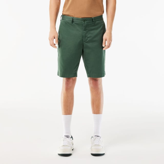 FH2647 Men's Slim Fit Stretch Cotton Bermuda Shorts Slim fit Stretch cotton gabardine Five pockets and belt loops Zip fly with interior and exterior buttons  Men's Slim Fit Stretch Cotton Bermuda Shorts Slim fit Stretch cotton gabardine Five pockets and belt loops Zip fly with interior and exterior buttons