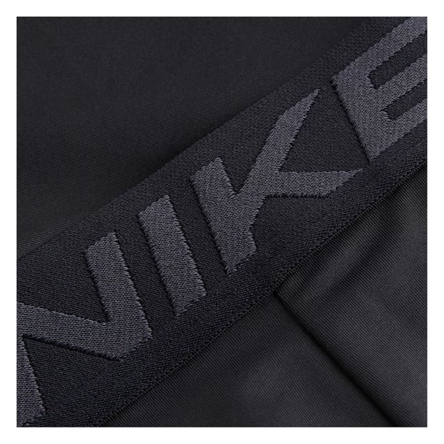 80% Polyester, 20% Spandex. Design: Tonal Logo. Fabric Technology: Breathable, Dri-FIT, Lightweight, Moisture Wicking. Bonded Seams, Mesh Panels. Packaging: Boxed. Waistline: Branded, Elasticated. Fastening: Pull-On.