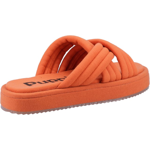 Hush Puppies Sienna Sandal Ladies Summer Keep a bright outlook with our comfortable and colourful Sunshine Slides. Perfect for days at the beach, pool and lounging all summer long, the Sienna Slide features a memory foam footbed, lightweight outsole and relaxed styling for all day comfort