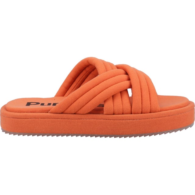 Hush Puppies Sienna Sandal Ladies Summer Keep a bright outlook with our comfortable and colourful Sunshine Slides. Perfect for days at the beach, pool and lounging all summer long, the Sienna Slide features a memory foam footbed, lightweight outsole and relaxed styling for all day comfort