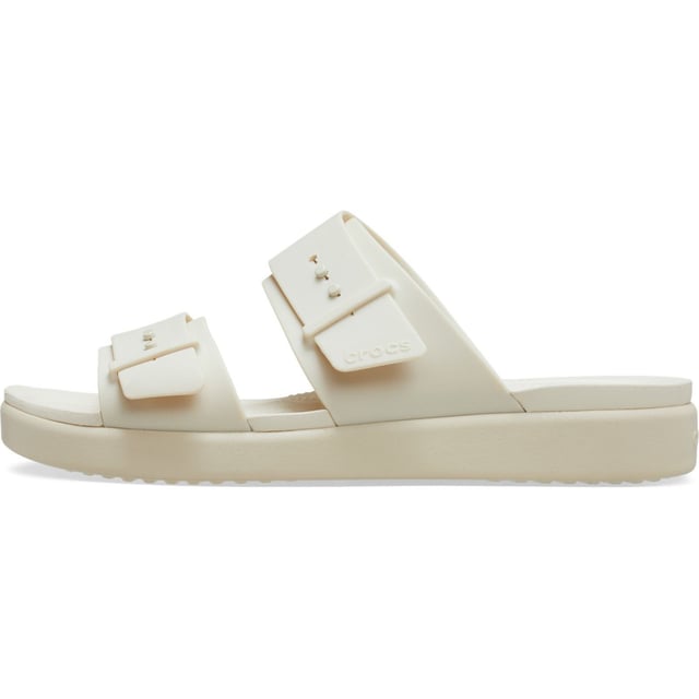 De twee verstelbare banden op de Brooklyn Sandal Low Wedge bieden je een uitstekende pasvorm en veelzijdige styling. De lichtgewicht constructie en comforttechnologie van Crocs Brooklyn stellen je in staat om vol vertrouwen van werk naar ontspanning te gaan, zonder gedoe.