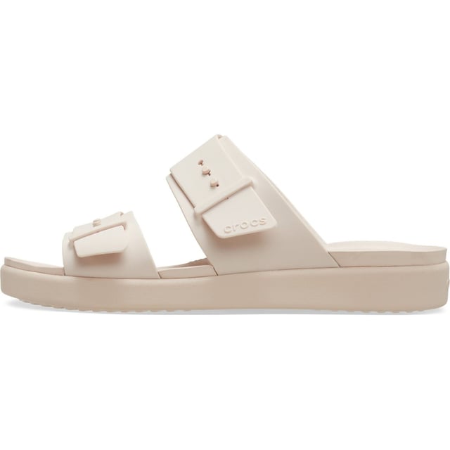 The two adjustable straps on the Brooklyn Sandal Low Wedge provide you with excellent fit and versatile styling. Crocs Brooklyn's lightweight construction and comfort technology allow you to move confidently from work to play without a fuss.