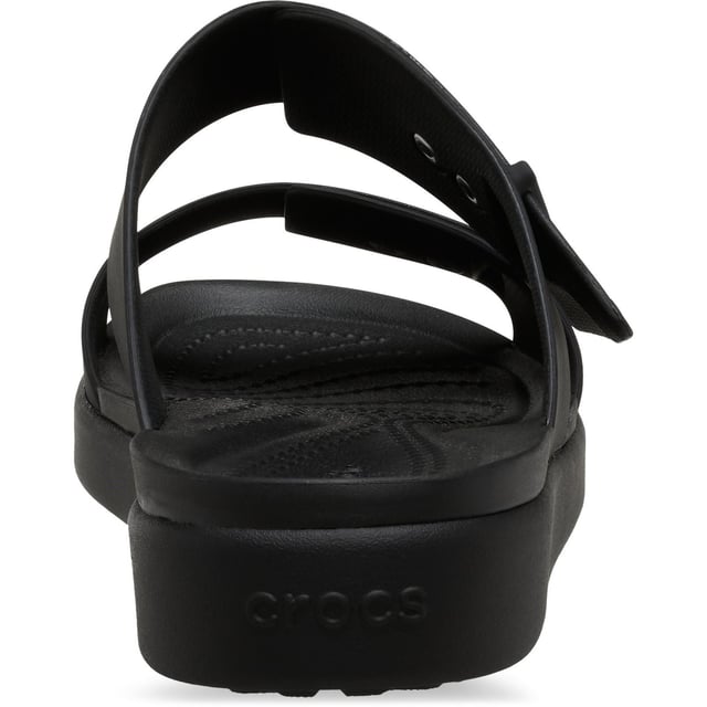 The two adjustable straps on the Brooklyn Sandal Low Wedge provide you with excellent fit and versatile styling. Crocs Brooklyn's lightweight construction and comfort technology allow you to move confidently from work to play without a fuss.