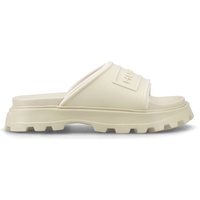 Ontspan in stijl met de Dames Moulded Stacked Sliders, voorzien van een lichtgewicht EVA-voetbed dat is gevormd naar de vorm van de voet voor uitzonderlijk comfort en ondersteuning.