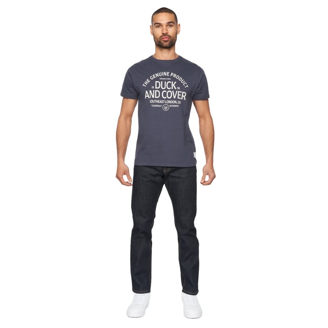 98% Cotton, 2% Elastane. Design: Plain. Pockets: 2 Side Pockets, 2 Back Pockets, 1 Coin Pocket. Fastening: Button, Zip Fly. Belt Loops, Branded Patch, Heat Transfer Main Label. Fit: Straight Leg.