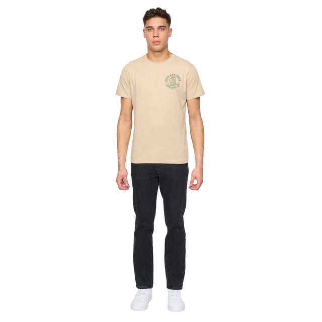 98% Cotton, 2% Elastane. Design: Plain. Pockets: 2 Side Pockets, 2 Back Pockets, 1 Coin Pocket. Fastening: Button, Zip Fly. Belt Loops, Branded Patch, Heat Transfer Main Label. Fit: Straight Leg.