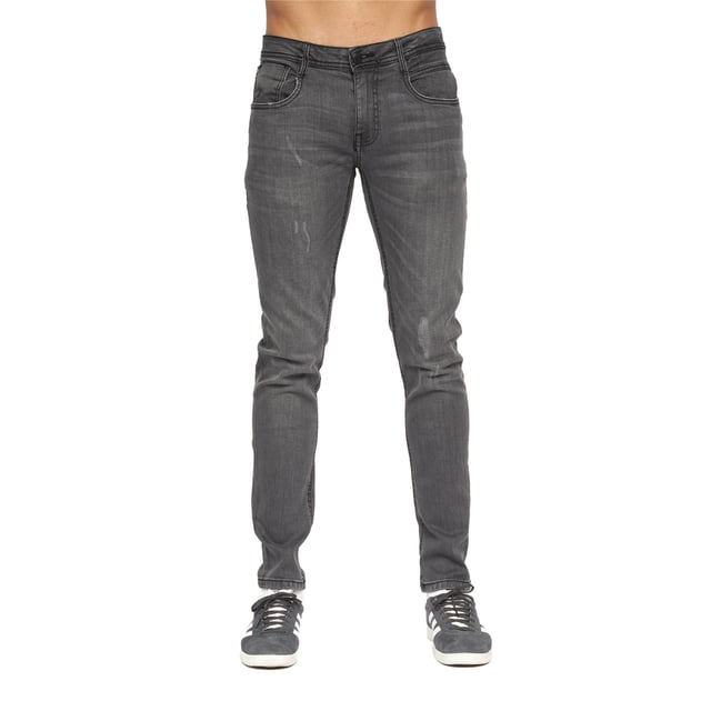 99% Cotton, 1% Elastane. Design: Logo, Ripped. Pockets: 2 Side Pockets, 1 Coin Pocket, 2 Back Pockets. Fastening: Button, Zip Fly. Belt Loops, Branded Buttons, Riveted. Fit: Slim.